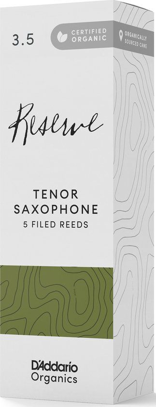 D'Addario Woodwinds Organic Reserve Tenor Saxophone Reeds 3.5 (5 stuks)