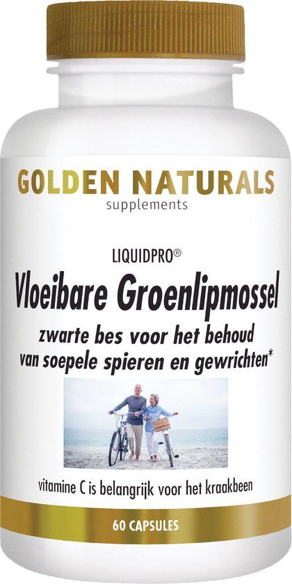 Golden Naturals Vloeibare Groenlipmossel Formule Capsules