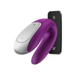Satisfyer Double Fun Couple Vibrator - Violet - Wireless - App Controlled