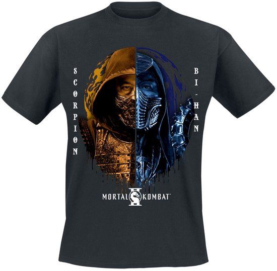 Mortal Kombat T-shirt - Zwart - S