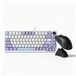 AK820 Mécanique clavier - 82 touches - Switches interchangeables - Clavier USB filaire - Disposition de clavier anglaise - Lilas
