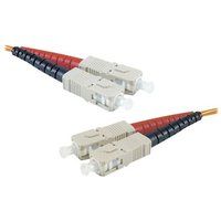 exercis Connect - Verbindingskabel - SC/UPC meervoudige modus (M) naar SC/UPC meervoudige modus (M) - 2 m - glasvezel - duplex - 62.5 / 125 micron - OM1 - halogeenvrij - oranje