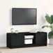 Maison Exclusive - meuble TV, 102 x 32 x 35,5 cm, noir, aspect chêne