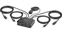 StarTech.com 2-Port USB-C Cable KVM Switch - 4K 60Hz DisplayPort - C2-D46-UC2-CBL-KVM