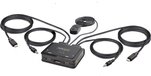 StarTech.com 2-Port USB-C Cable KVM Switch - 4K 60Hz DisplayPort - C2-D46-UC2-CBL-KVM