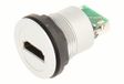 Schlegel 23.001.532 HDMI-aansluiting met voor, 1x HDMI-aansluiting en achter, 1x HDMI-aansluiting, zilver
