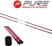 Pure2Improve ACM Products Golf Tour Sticks - Set van 2 - Rood, Wit