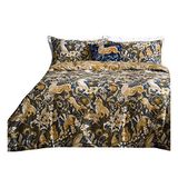 Paoletti Harewood eenpersoons dekbedovertrekset, katoen, blauw