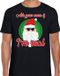 Bellatio Decorations Shoppartners Bv Fout Kerst t-shirt - cool santa / kerstman - Ask your mom if I am real - zwart voor heren - kerstkleding / kerst outfit XXL