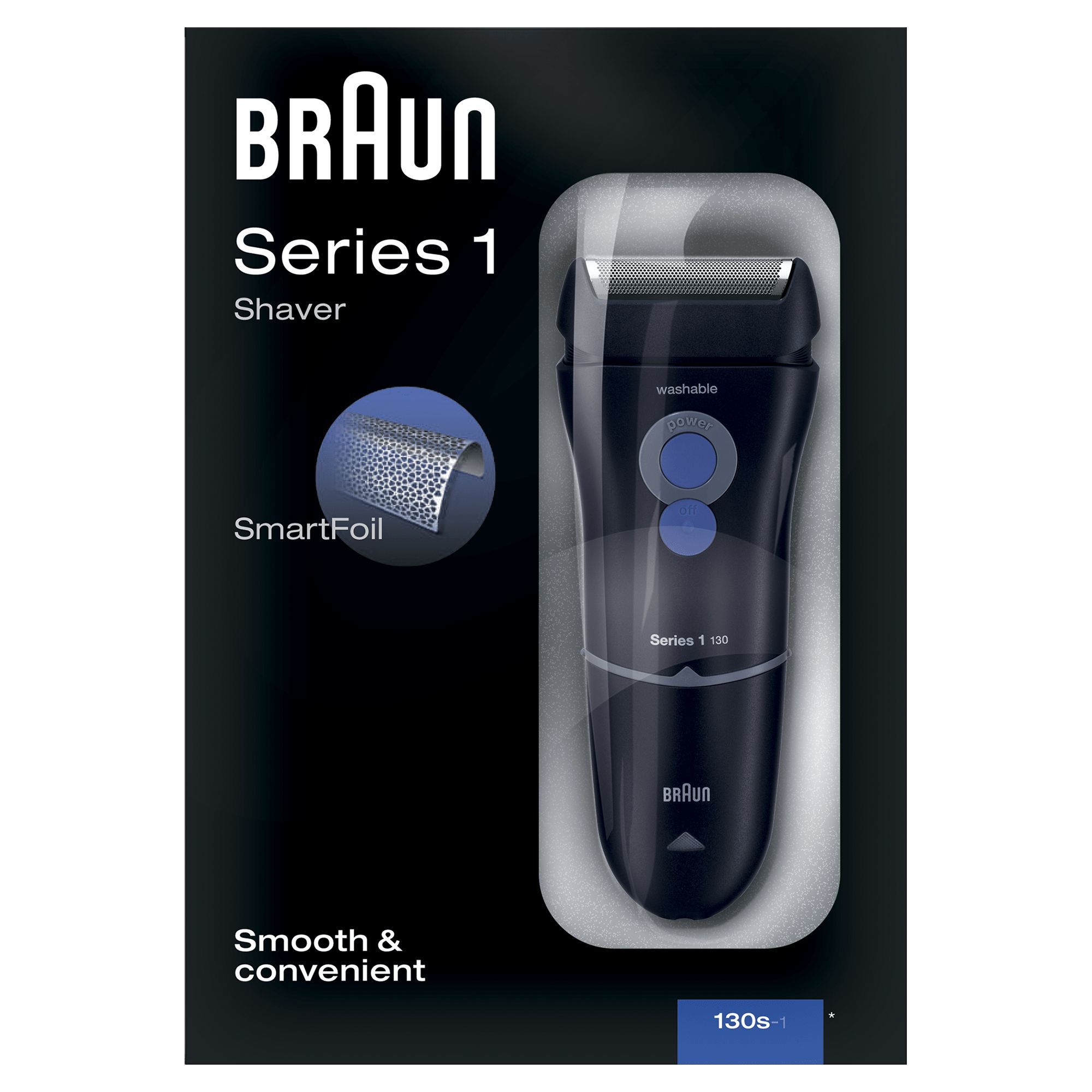 Braun Series 1 130s-1 - Elektrisch scheerapparaat - Zwart