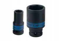 King Tony 1/2" Slagdoppen 19mm x 52mm, Dunwandig, 6-kant