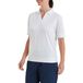FootJoy Polo structuur breisel, wit/ijsblauw