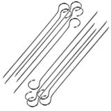 PARENCE - Roestvrijstalen spiesen - 31cm, set van 10 voor keuken en grill, BBQ, open haard, receptie, tuin