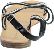 The Divine Factory JP Chaussures Platte sandalen Zwart Dames Maat 38