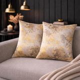 Home fashion kussenhoes, decoratieve stof jacquardgem. KIRAN, GOLD, 50 x 50 cm, 12