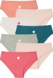 Vertbaudet Set van 7 slipjes for girls hart biologisch katoen