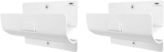 Ladderhaak ALWORG Ladderhanger voor de garagemuur - Set van 2 ladderhaken - Wit - Staal