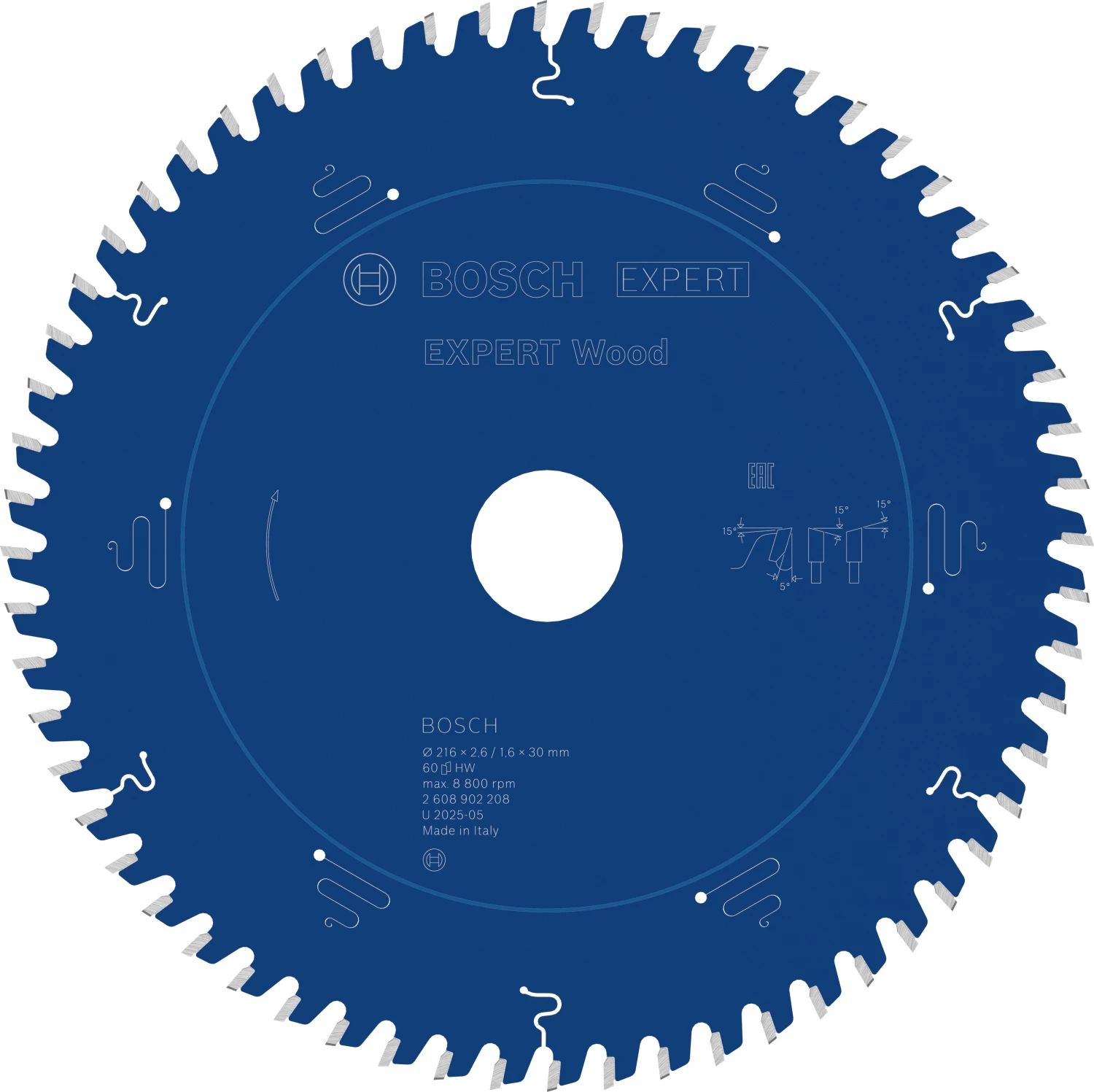 Bosch 2608902208 EXPERT Tafelzaagblad Voor Hout - 216 X 30 X 60T