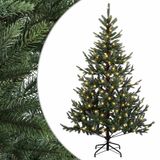 vidaXL Kunstmatige Hinged Kerstboom 240 cm 300 LED's Warmwit