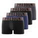 FREEGUN Nauwsluitende boxershorts voor heren (4 stuks), zwart