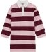 WE Fashion Meisjes oversized jurk met polokraag en blokstreep