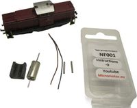 Micromotor NF001G motor ombouwset voor Fleischmann V100 BR211 BR212 - Schaal N