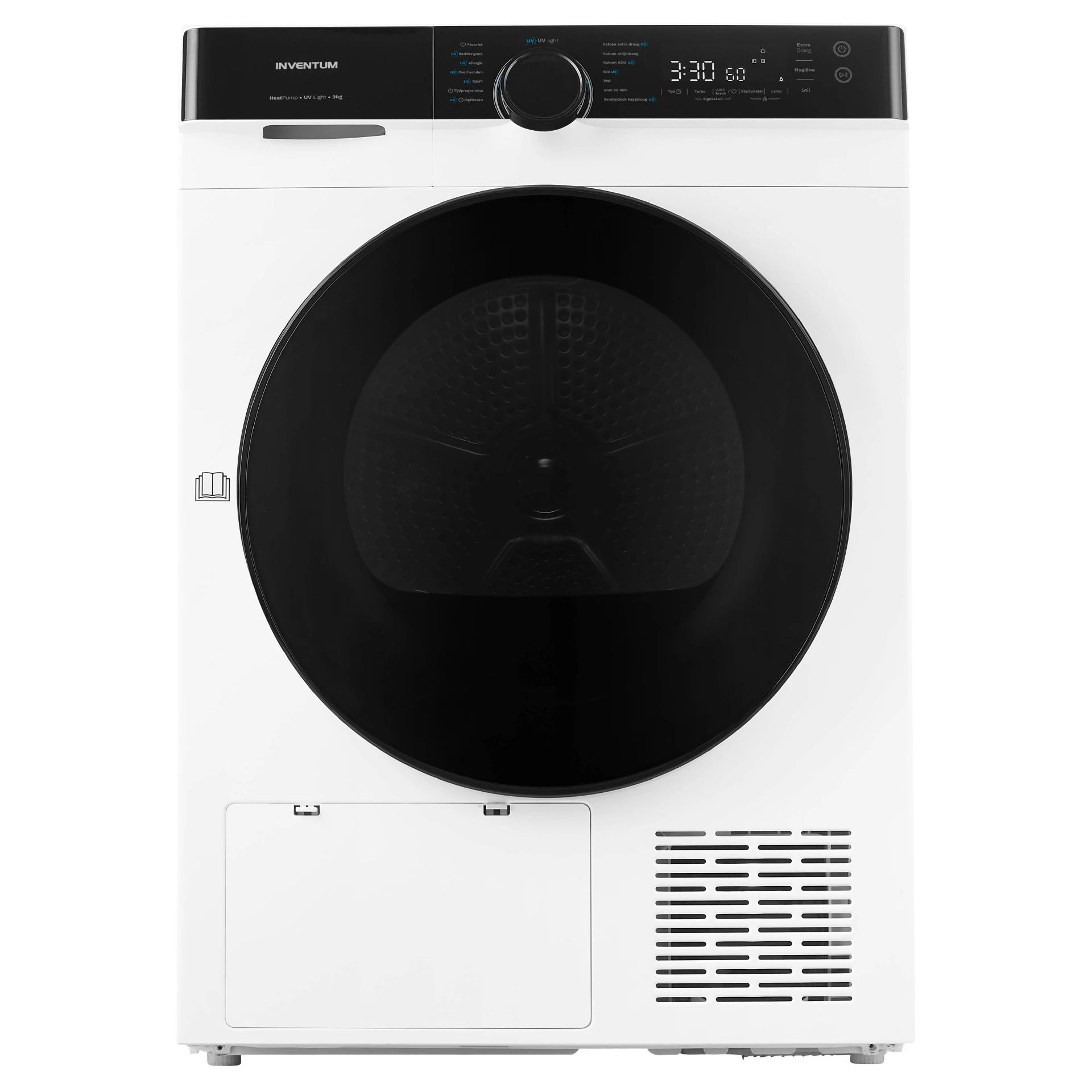 Inventum VDW9030W Warmtepompdroger - 9kg - Wit