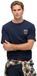 Superdry Athletic Club T-shirt Heren Nautical Navy L