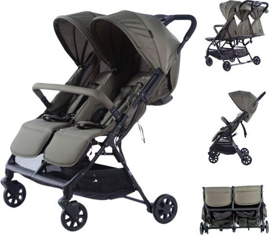Novi Baby® Foss Go Duobuggy - Forest Green - Compact - 15 kg per zitje