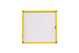Bi-Office Schuimkast Ultrabrite - 2 x A4 - magnetisch, met geel aluminium frame