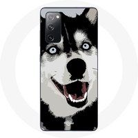 Maniacase Etui voor Samsung Galaxy S20 FE Siberische Husky blauwe ogen