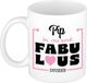 Bellatio Decorations Naam mok Pip - wit - Fabulous - keramiek - 300 ml - cadeau collega beker - cadeau