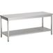 Combisteel Table de travail - Étagère inférieure - 70cm de large - Inox - 7812.0003