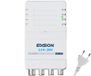 EDISION LIA-301 Binnenversterker UHF/VHF, 5-20 dB, verstelbaar, 98 dBmV, voor digitale terrestrische DVB-T/T2, met 5G LTE-filter, 1 ingang, 3 uitgangen, CEI-stekker