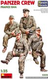 MiniArt Modelbouwpakket Militaire voertuigen - 53015 Duitse Soldaten WWII - Panzermanschappen Frankrijk 1944 - 4 Figuren Plastic - 1:35 - Modelbouw