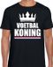 Bellatio Decorations Shoppartners Bv Zwart voetbal koning shirt met kroon heren - Sport / hobby kleding M