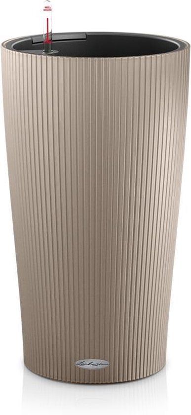 LECHUZA CILINDRO Color 23 - Plantenbak - zandbruin - ALL-IN-ONE set