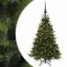 vidaXL Sapin de Noël artificiel avec boule de Noël 150 cm 150 LED Blanc chaud