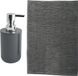 MSV Tapis de bain antidérapant - Milano - 40 x 60 cm - Gris foncé