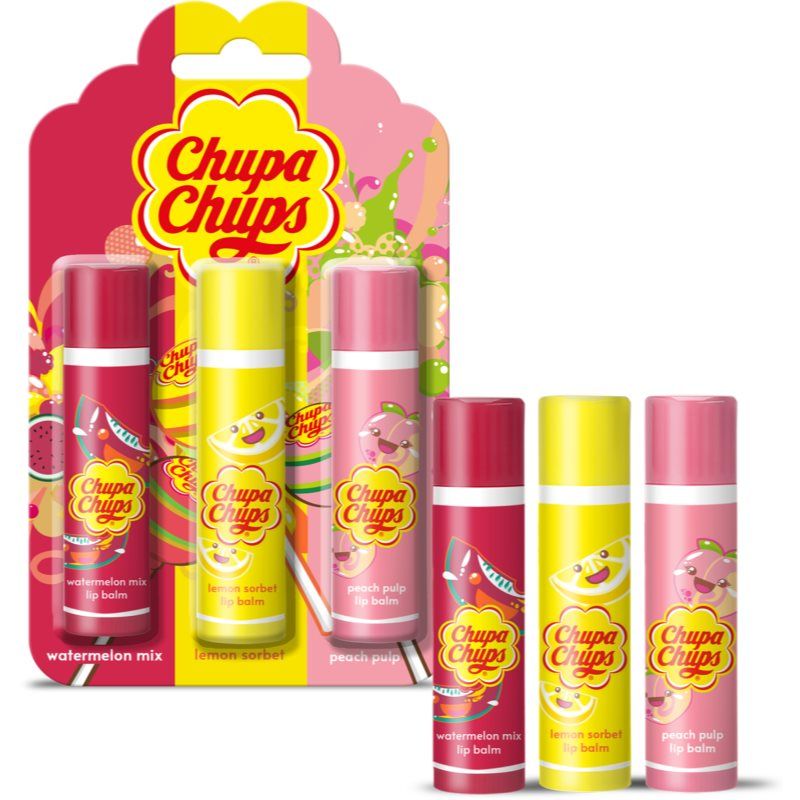 Corsair CHUPA CHUPS Lip Balm Trio - Dárková Sada