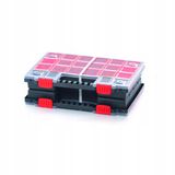 botle Dubbele Organizer met Deksel - Zwart - 34,5x25x10 cm