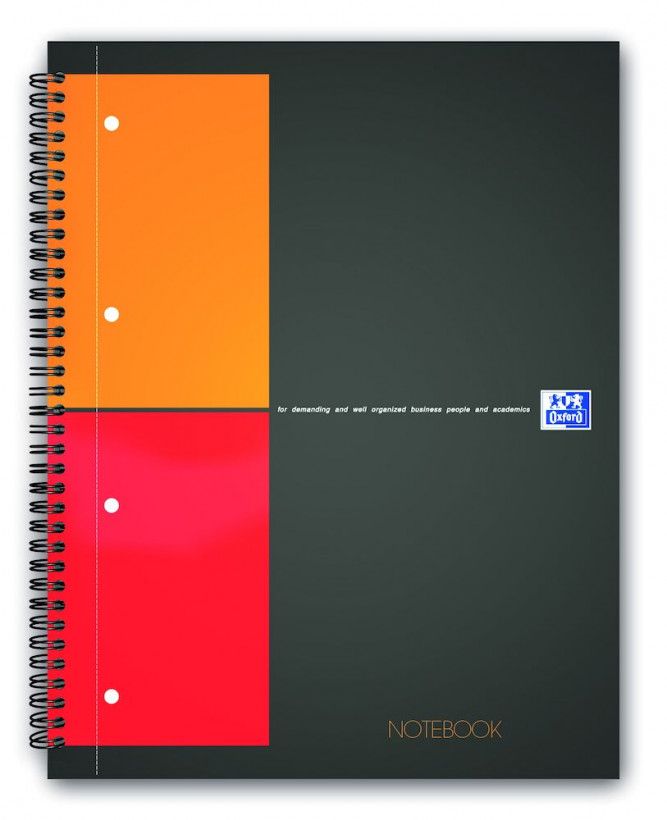 Oxford A4 Grey Notebook - 80 g/m² - Matt Finish - 5 Pack