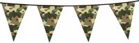 Merkloos / Sans marque Boland Camouflage vlaggenlijn - 3x - 6 meter - kunststof - leger thema