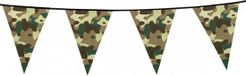 Merkloos / Sans marque Boland Camouflage vlaggenlijn - 3x - 6 meter - kunststof - leger thema