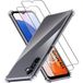 Phonillico® Schokbestendige hoes voor Samsung Galaxy A14 en 2 geharde brillen schermbeschermfolie