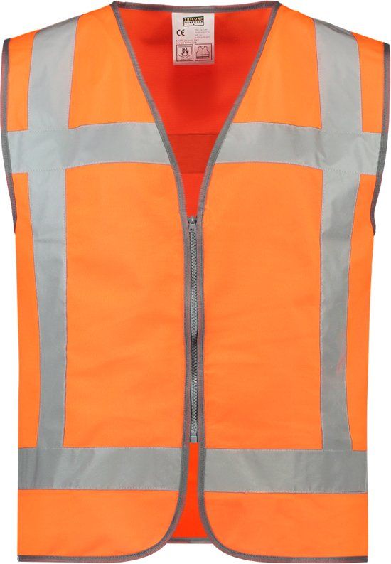 Tricorp veiligheidsvest RWS rits - Fluor oranje - maat XL-XXL