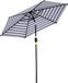 StarTech Terrassescherm Blauw-wit Vierkant Zonnescherm 230x230x216 cm