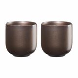 ASA Selection Coppa Ferro Theemokken Set van 2, Keramiek, Bruin, 150 ml