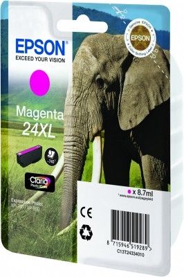 Epson 24XL Magenta Ink Cartridge - Claria Photo HD - Singlepack - Original