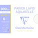 Clairefontaine Aquarelpapier 240 x 320 mm 300g Wit 6 Stuks